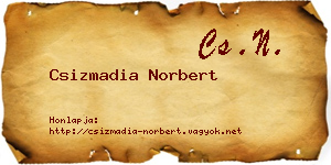 Csizmadia Norbert névjegykártya